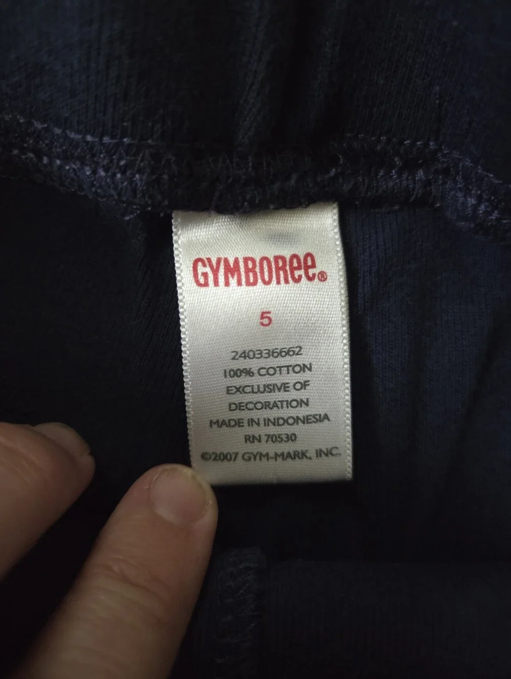 Vtg Gymboree Girls 5 Blue Yoga Pants